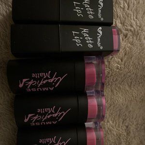 AMUSE_MATTE_LIPSTICK_4 COLORS_COSMETICS_MAKEUP_NEW